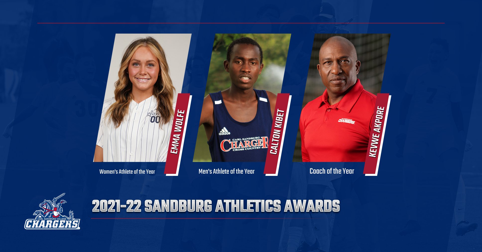 Wolfe, Kibet, Akpore Win Inaugural Sandburg Athletics Awards for&nbsp;2021-22