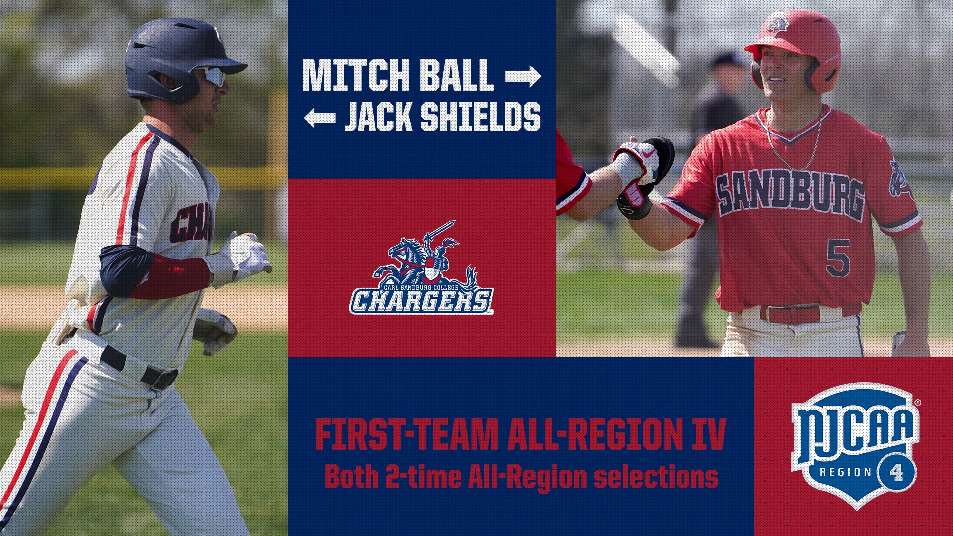 Sandburg Baseball Sophomores Ball, Shields Voted 1st-Team All-Region IV