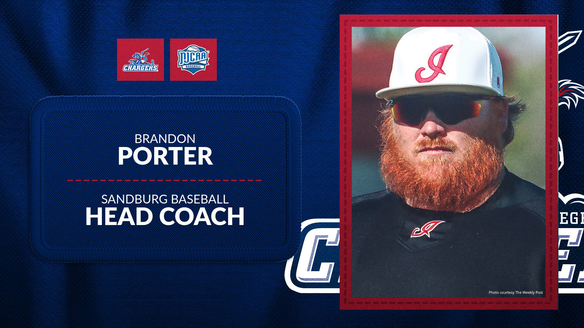 Sandburg baseball alumnus Porter named new head coach