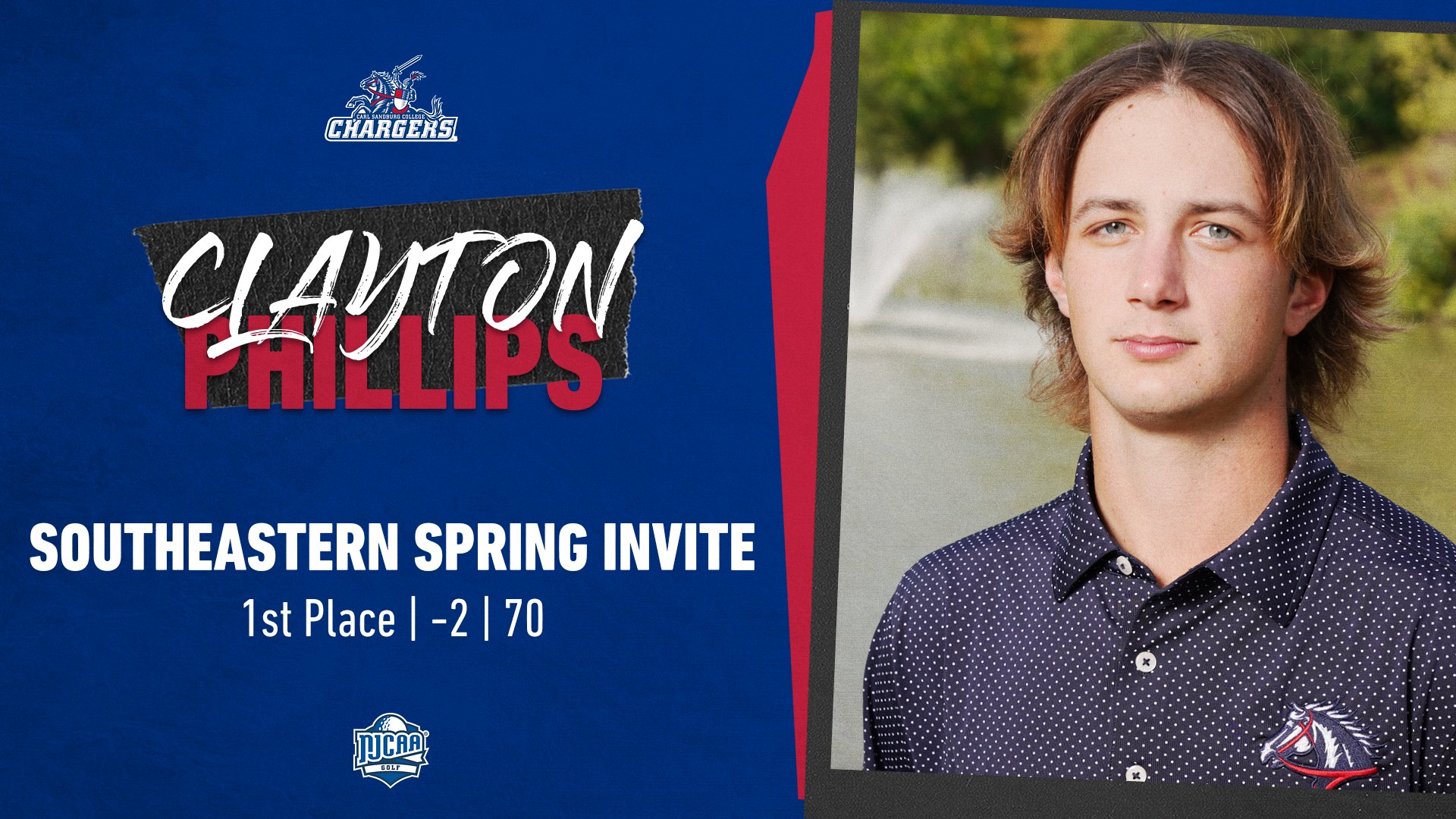 Phillips Wins Again With 2-Under 70 as Chargers Take 2nd at Southeastern Spring Invite