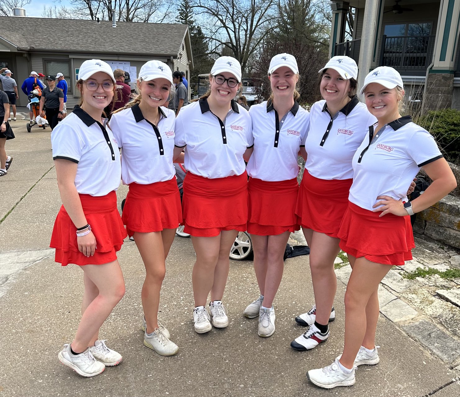 The Sandburg women's golf team at the Southeastern Spring Invite.