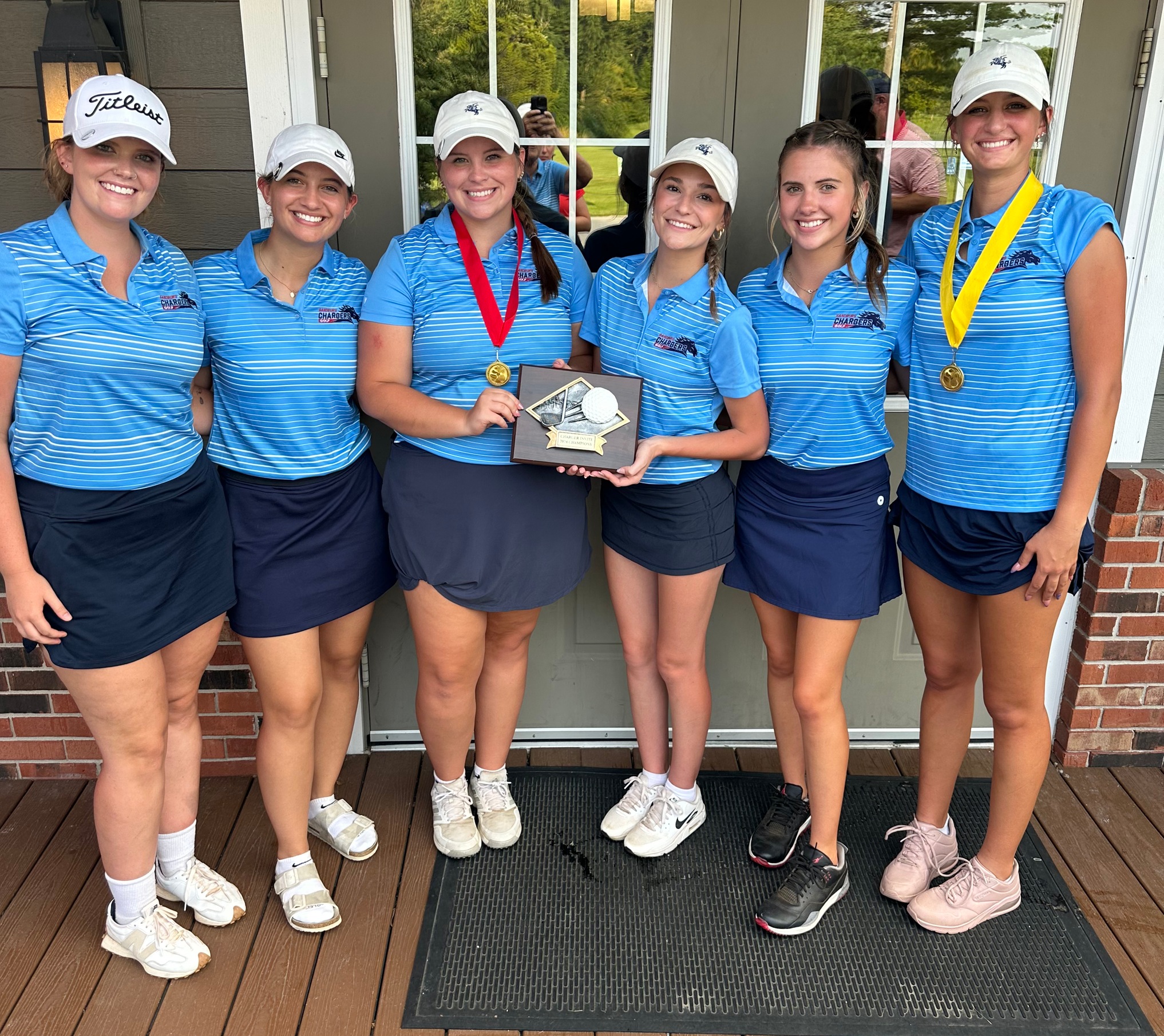 Fahnestock, Hackman help women&rsquo;s golf take home Charger Invite title
