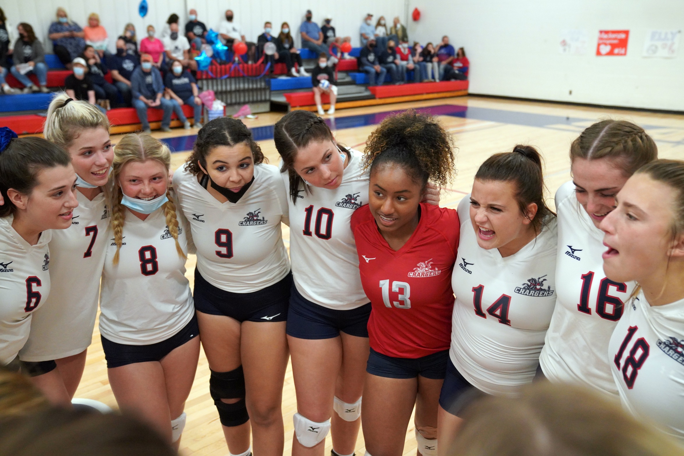 Volleyball huddle