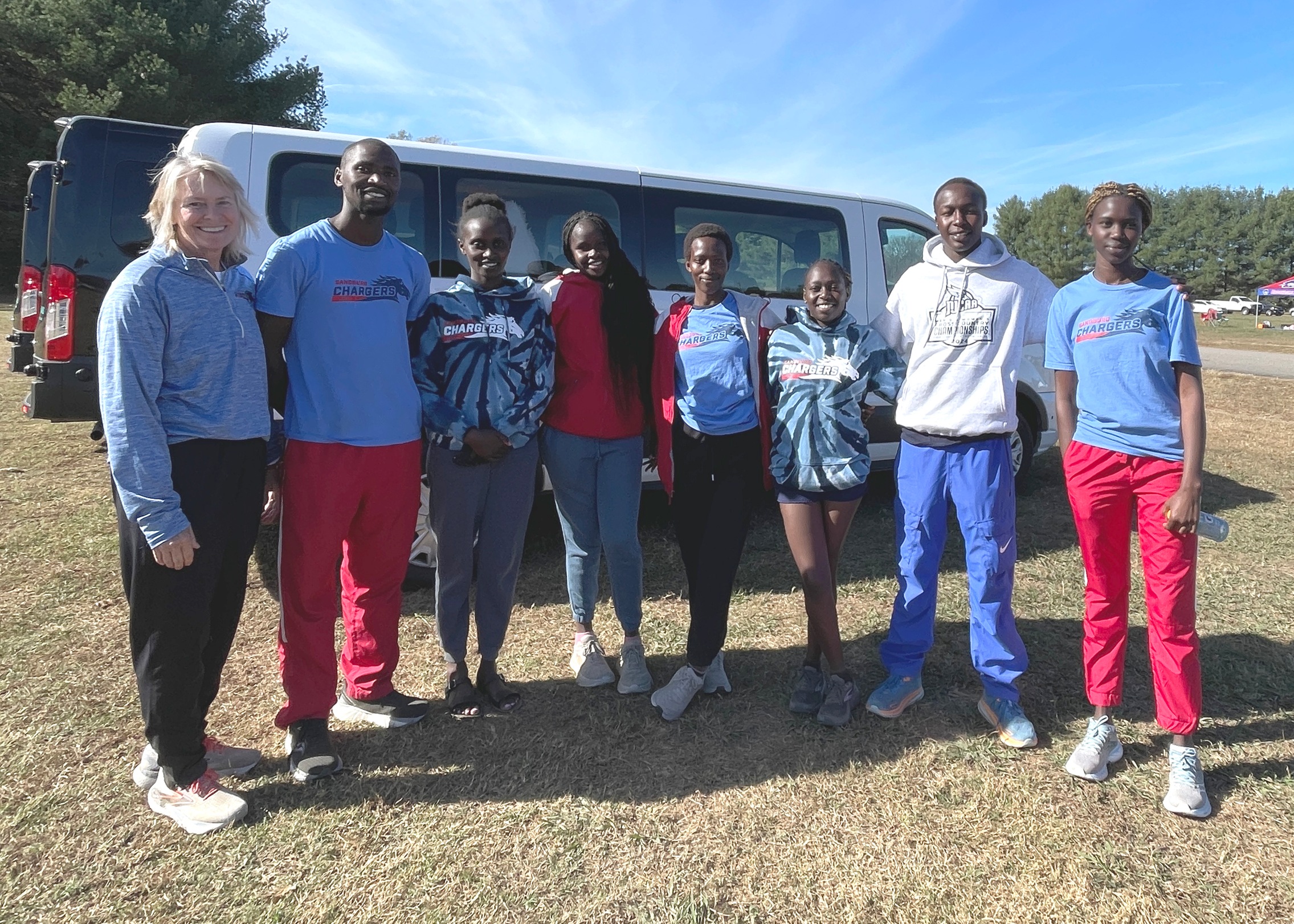 Sandburg cross country at the NJCAA Division II Championships in Mechanicsville, Va.